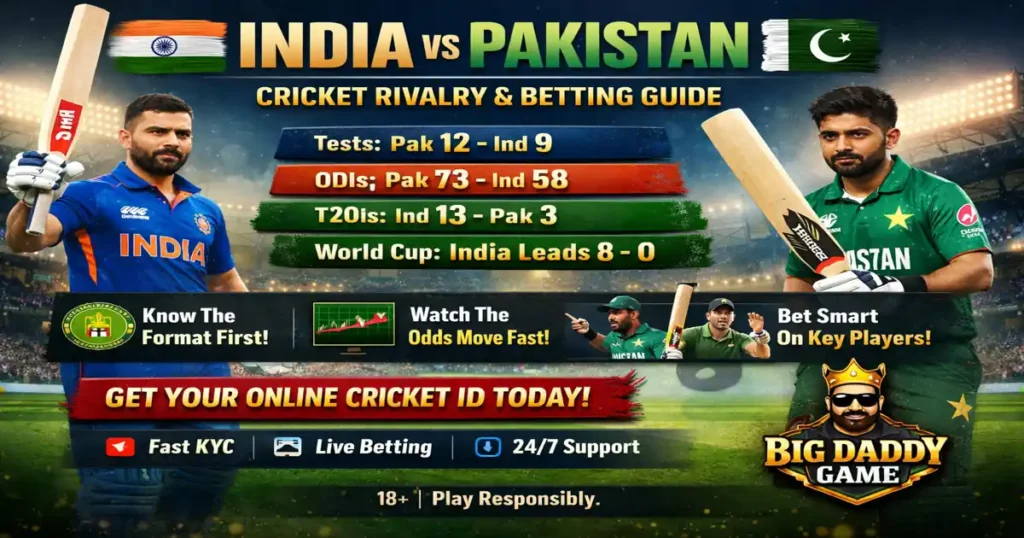 Pakistan National Cricket Team vs India National Cricket Team Timeline
