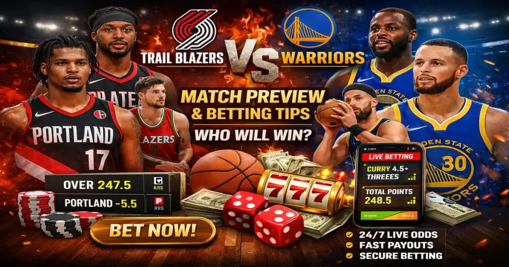 Trail Blazers vs Warriors
