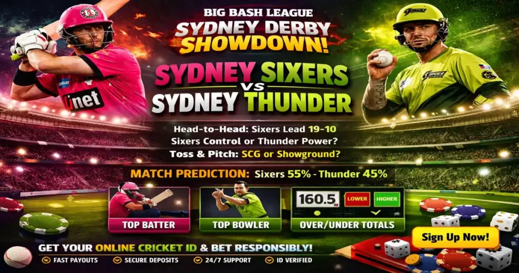 Sydney Sixers vs Sydney Thunder