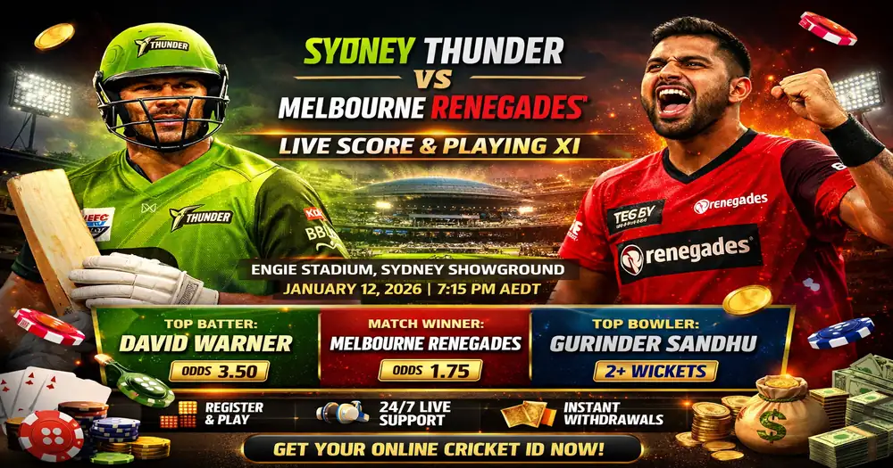 Sydney Thunder vs Melbourne Renegades