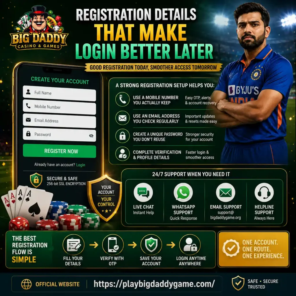Registration Details That Make Login Better Later