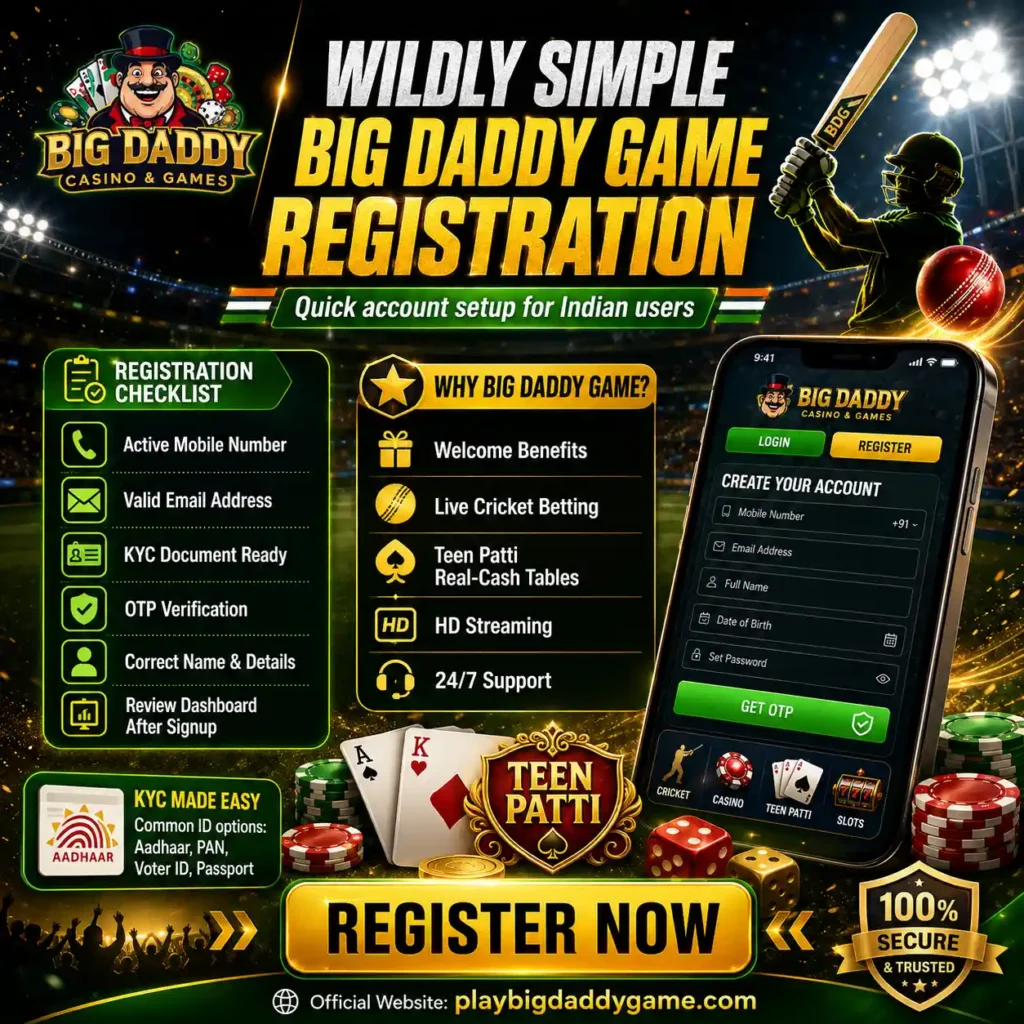 Wildly Simple Big Daddy Game Registration